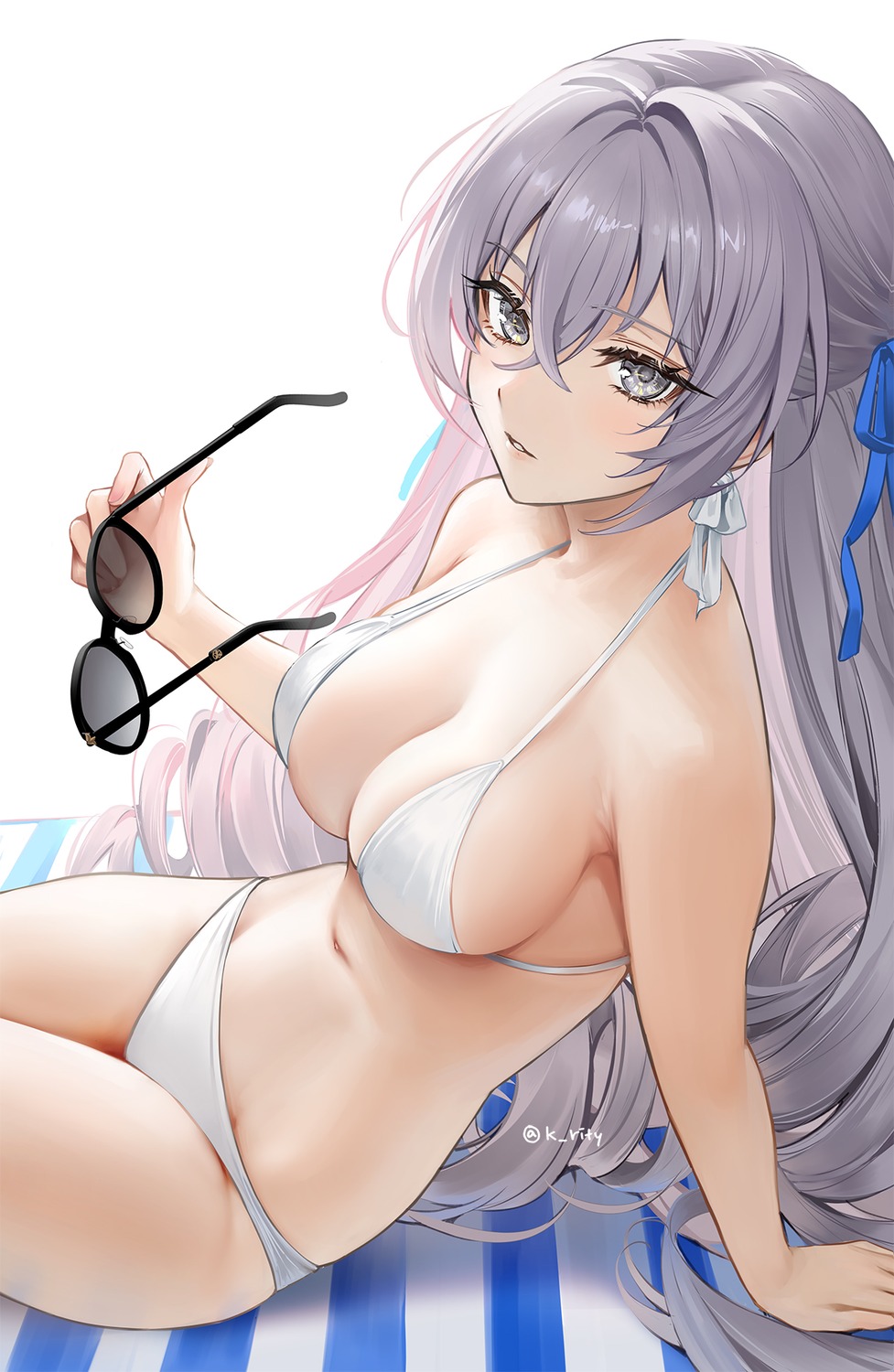 Rity Honkai Star Rail Bronya Rand Bikini Megane Swimsuits 1121602